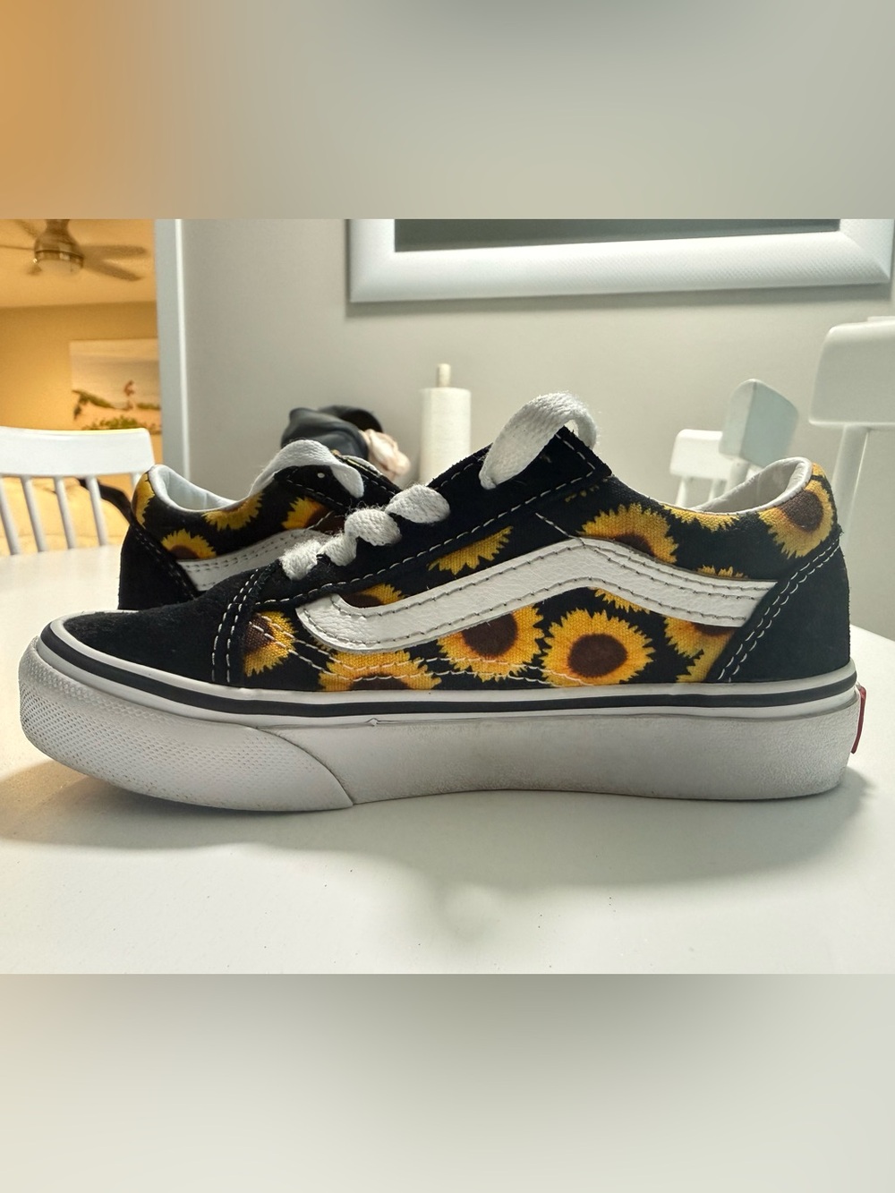 Vans Old Skool Kids Sunflower Shoes 12.5